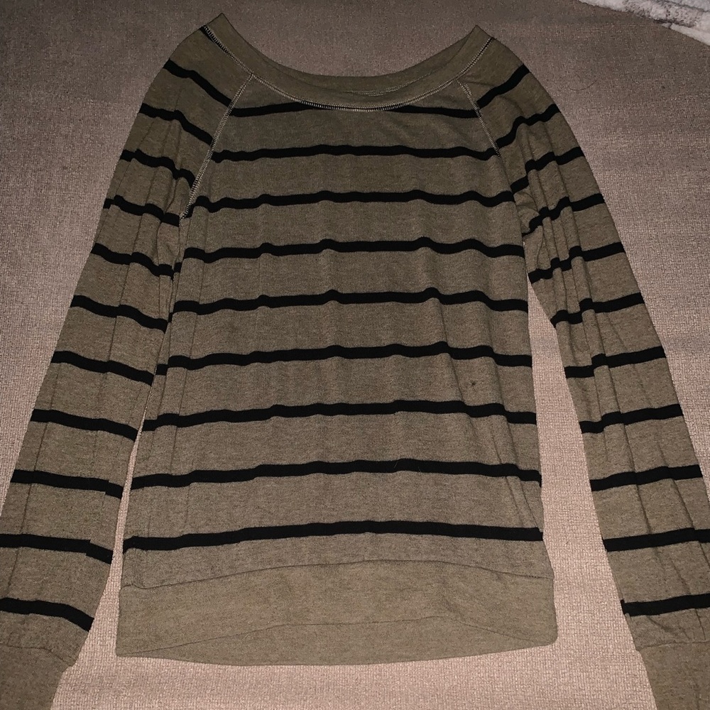 Black and green long sleeve.